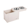 ECOFLEX® Piedmont 2-Bowl Diner with Sliding Lid Storage Bin -Antique White