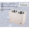 ECOFLEX® Piedmont 2-Bowl Diner with Sliding Lid Storage Bin -Antique White