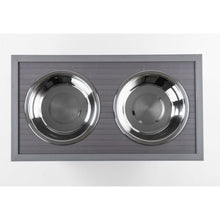 ECOFLEX® Piedmont 2-Bowl Diner with Sliding Lid Storage Bin -Grey