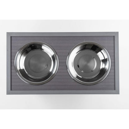 ECOFLEX® Piedmont 2-Bowl Diner with Sliding Lid Storage Bin -Grey
