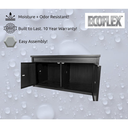 ECOFLEX® LitterLoo Bench Litter Box Cover Espresso
