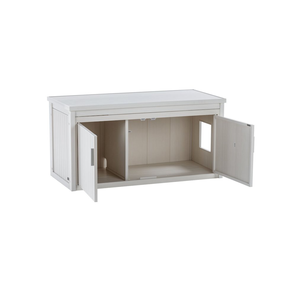 ECOFLEX® LitterLoo Bench Litter Box Cover Antique White