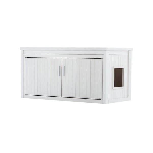ECOFLEX® LitterLoo Bench Litter Box Cover Antique White