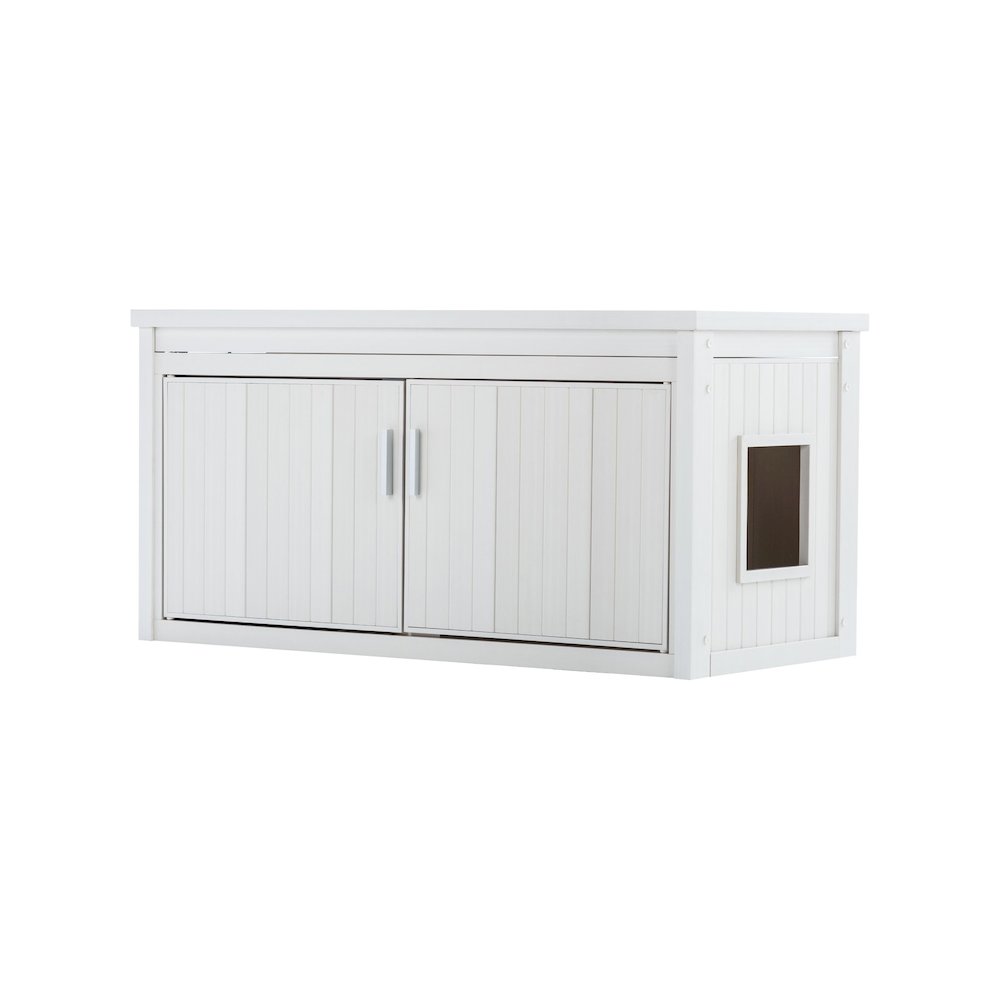 ECOFLEX® LitterLoo Bench Litter Box Cover Antique White