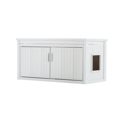 ECOFLEX® LitterLoo Bench Litter Box Cover Antique White