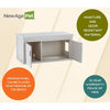 ECOFLEX® LitterLoo Bench Litter Box Cover Antique White