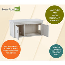 ECOFLEX® LitterLoo Bench Litter Box Cover Antique White