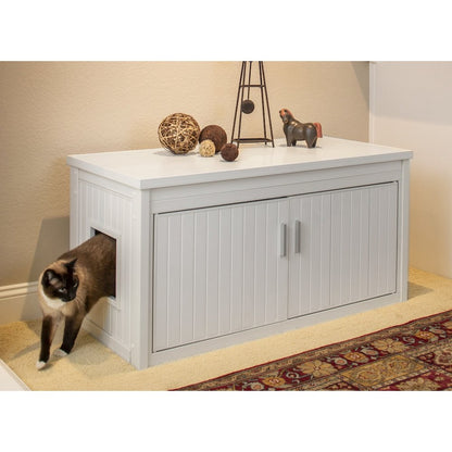 ECOFLEX® LitterLoo Bench Litter Box Cover Antique White