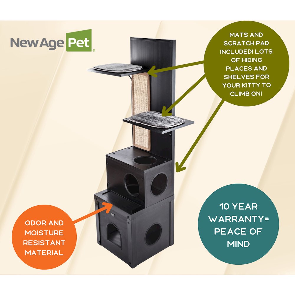 ECOFLEX® Kitty Klimber - Cat Tree - Espresso