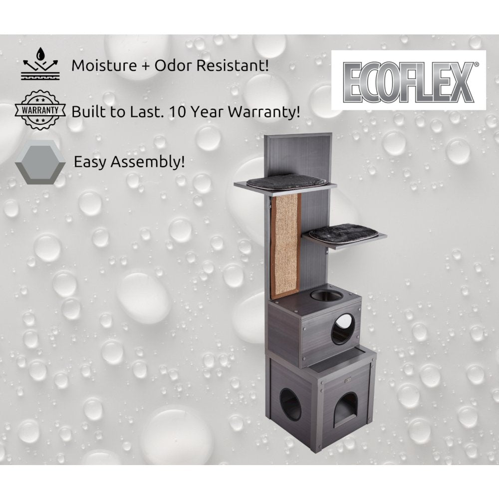 ECOFLEX® Kitty Klimber - Cat Tree - Grey