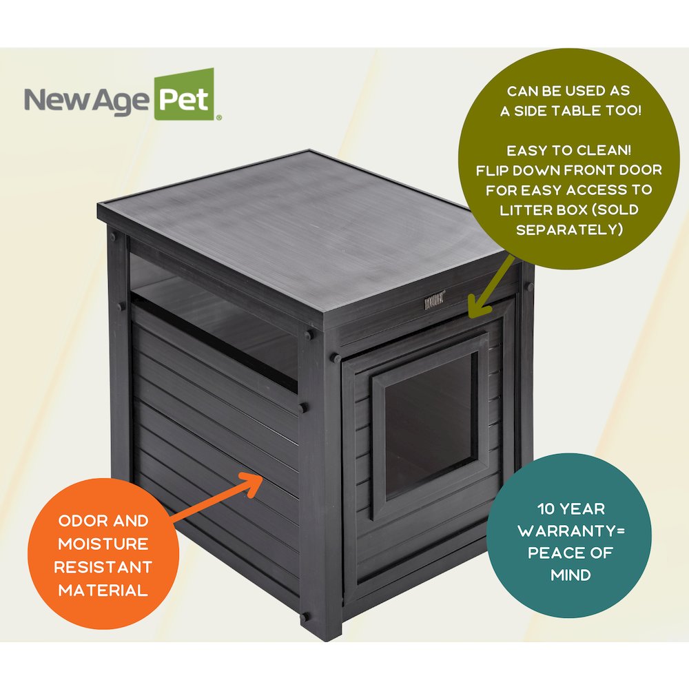 ECOFLEX® Litter Box Cover End Table - Espresso