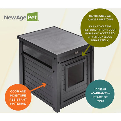 ECOFLEX® Litter Box Cover End Table - Espresso