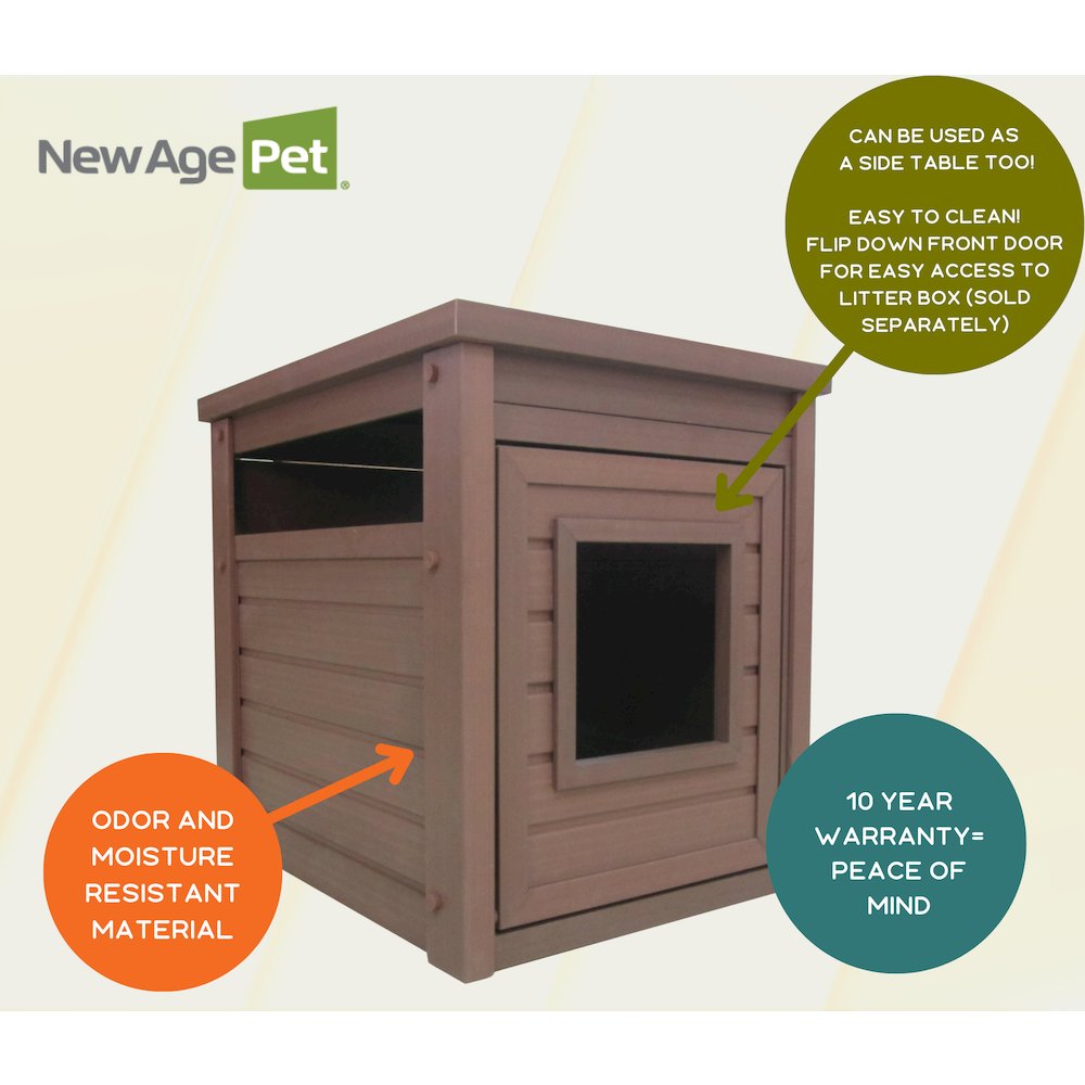 ECOFLEX® Litter Box Cover End Table - Russet