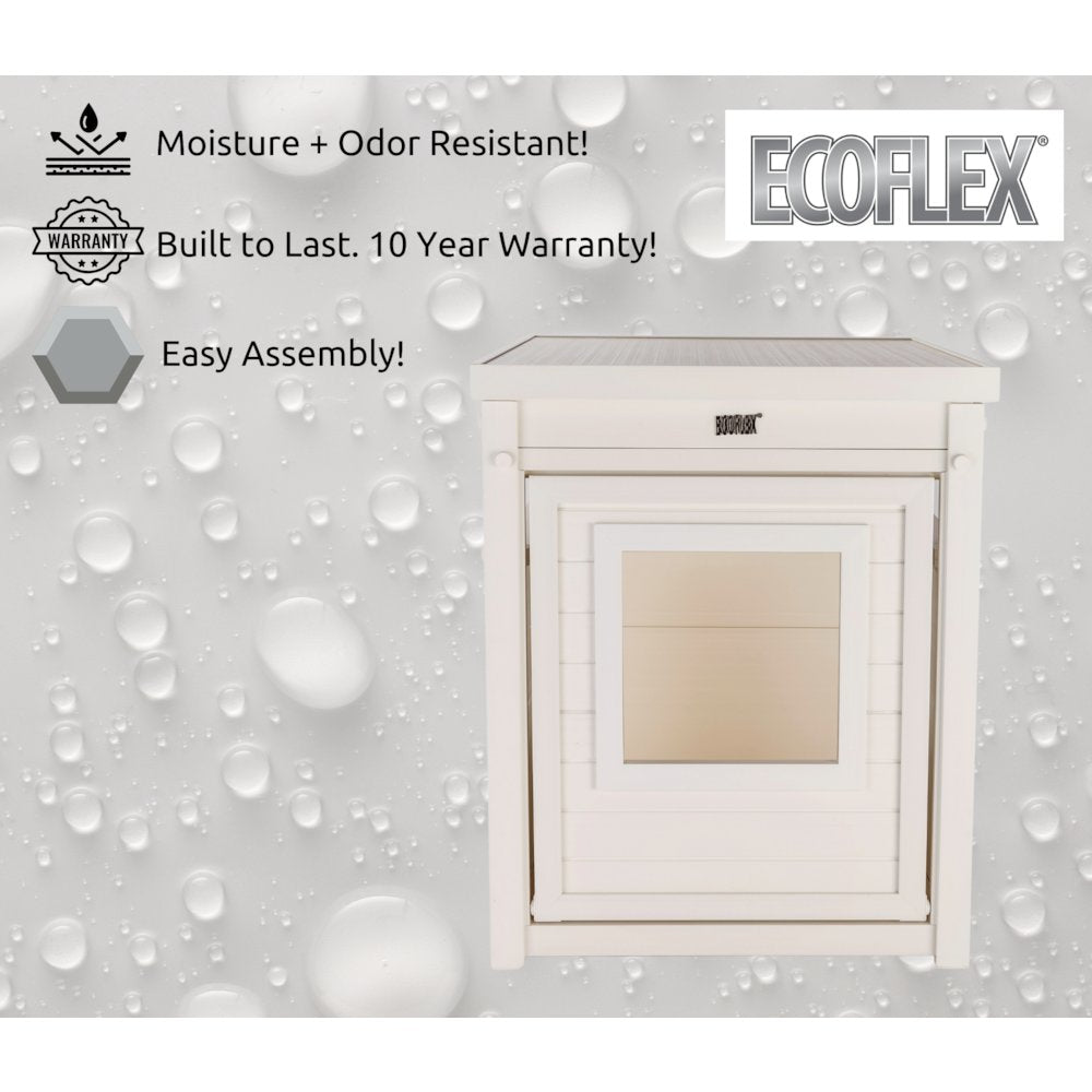 ECOFLEX® Litter Box Cover End Table - Antique White