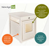 ECOFLEX® Litter Box Cover End Table - Antique White