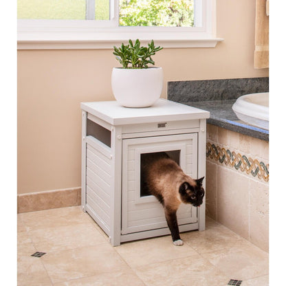 ECOFLEX® Litter Box Cover End Table - Antique White