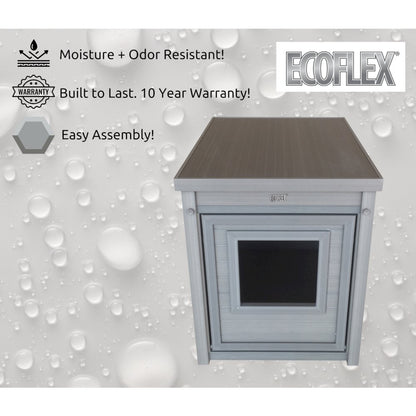 ECOFLEX® Litter Box Cover End Table - Grey