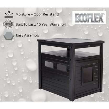 ECOFLEX® Jumbo Litter Box Cover End Table - Espresso