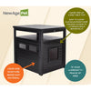 ECOFLEX® Jumbo Litter Box Cover End Table - Espresso