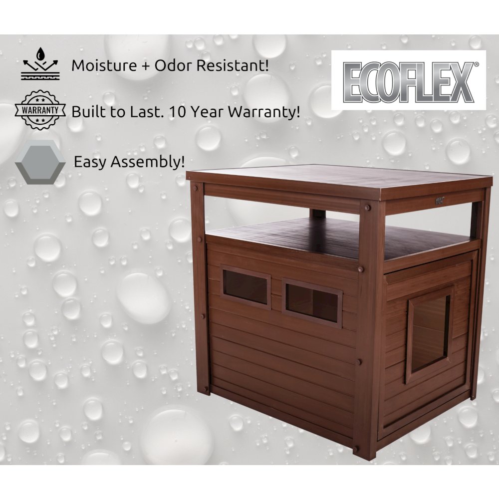 ECOFLEX® Jumbo Litter Box Cover End Table - Russet