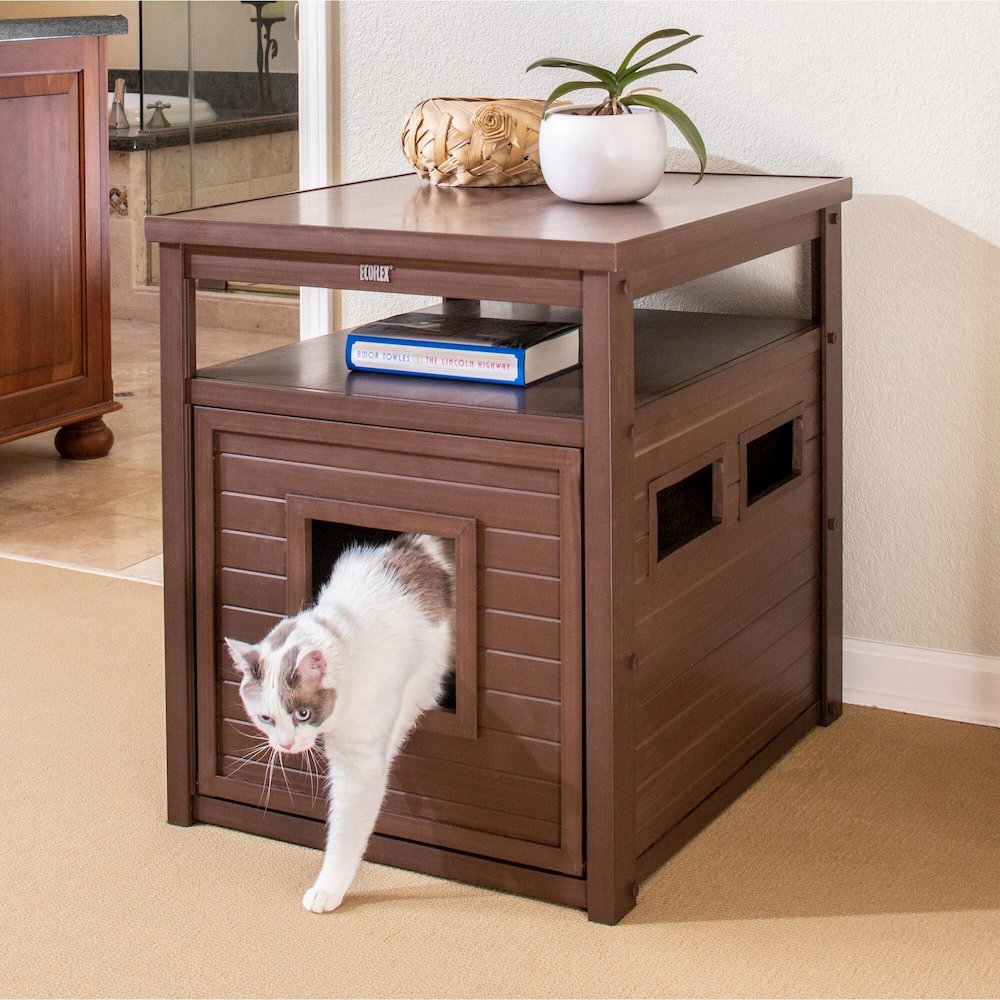 ECOFLEX® Jumbo Litter Box Cover End Table - Russet