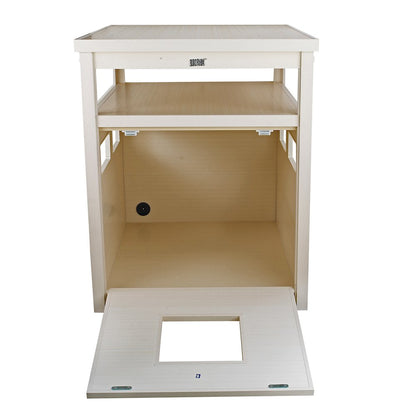 ECOFLEX® Jumbo Litter Box Cover End Table - Antique White