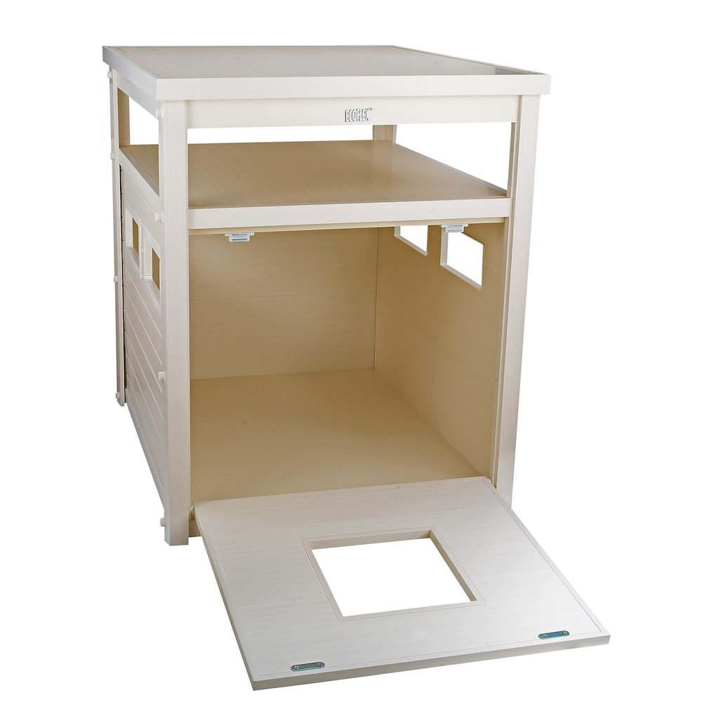 ECOFLEX® Jumbo Litter Box Cover End Table - Antique White