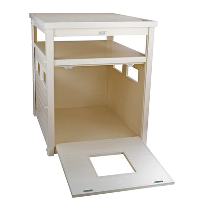 ECOFLEX® Jumbo Litter Box Cover End Table - Antique White