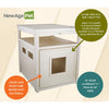 ECOFLEX® Jumbo Litter Box Cover End Table - Antique White