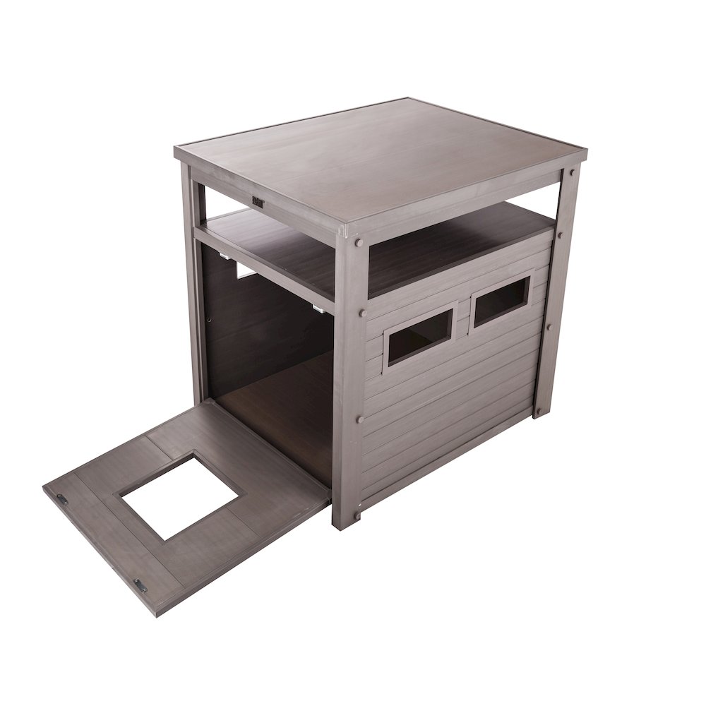 ECOFLEX® Jumbo Litter Box Cover End Table - Grey