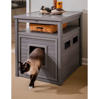 ECOFLEX® Jumbo Litter Box Cover End Table - Grey