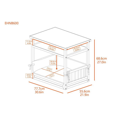 ECOFLEX® Dog Bed Nightstand-Espresso