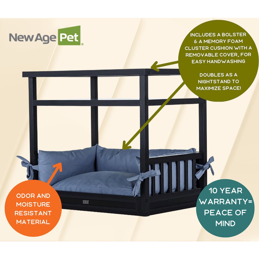 ECOFLEX® Dog Bed Nightstand-Espresso