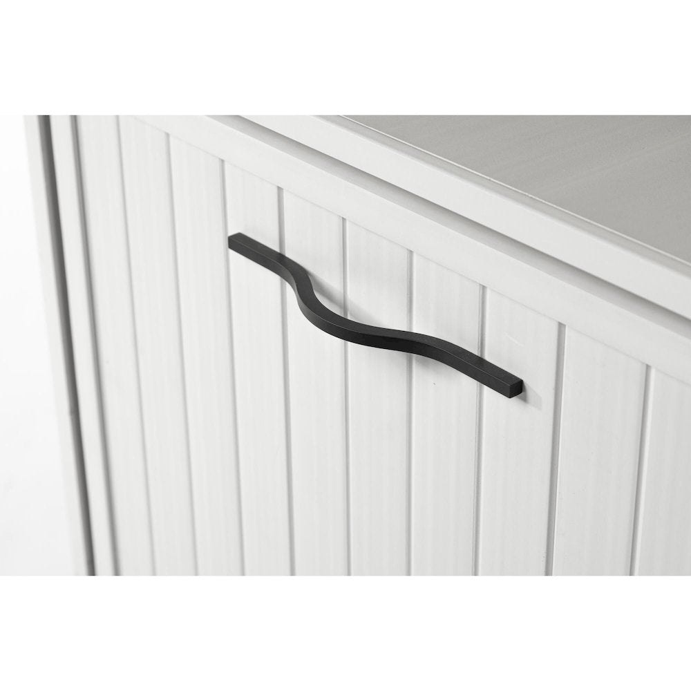 ECOFLEX® Dog Food Pantry Double Dog Bowl-Antique White