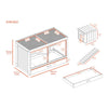 ECOFLEX® Park Avenue Indoor Rabbit Hutch-Maple