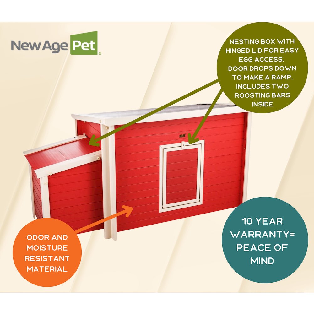 ECOFLEX® Fontana Chicken Barn in Red