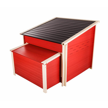 Jumbo Fontana Chicken Barn in Red
