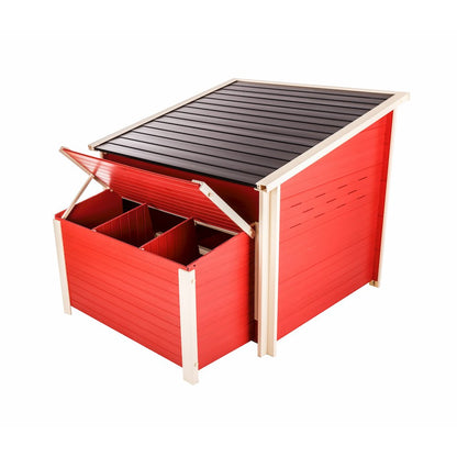 Jumbo Fontana Chicken Barn in Red