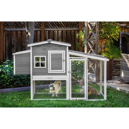 ECOFLEX® Hampton Chicken Barn and Pen in Grey
