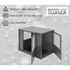 Durable ECOFLEX Large Dog Crate with Flexible Door Placement in Black