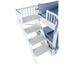 Dog Bunk Bed with Removable Cushions - Antique White