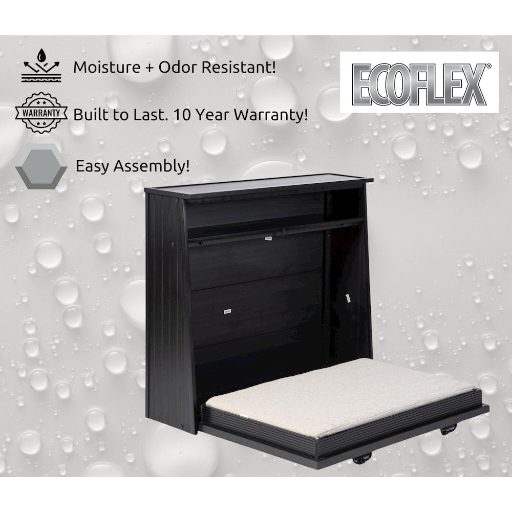 ECOFLEX X-Large Murphy Style Dog Bed in Black Finish