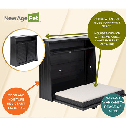 ECOFLEX X-Large Murphy Style Dog Bed in Black Finish