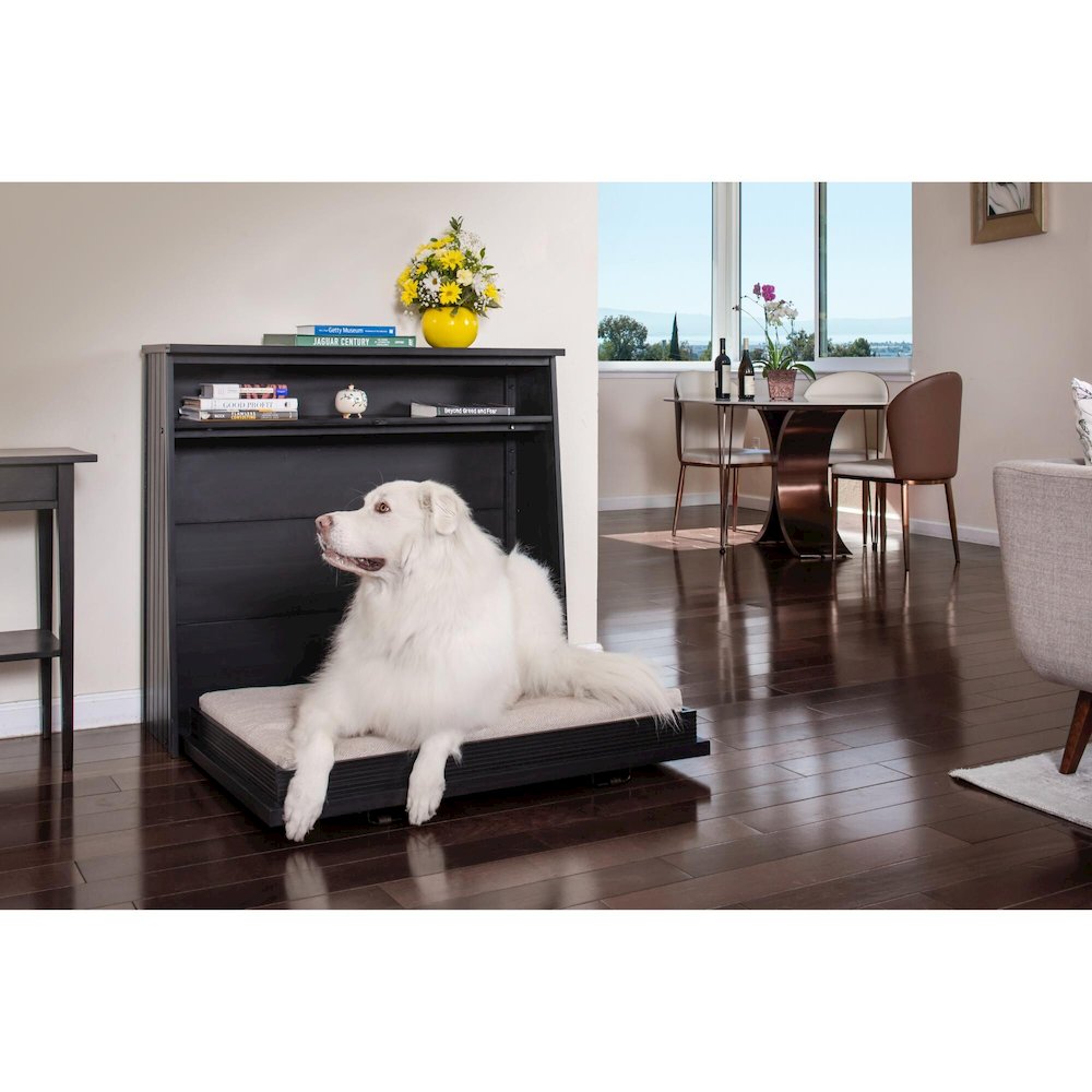 ECOFLEX X-Large Murphy Style Dog Bed in Black Finish