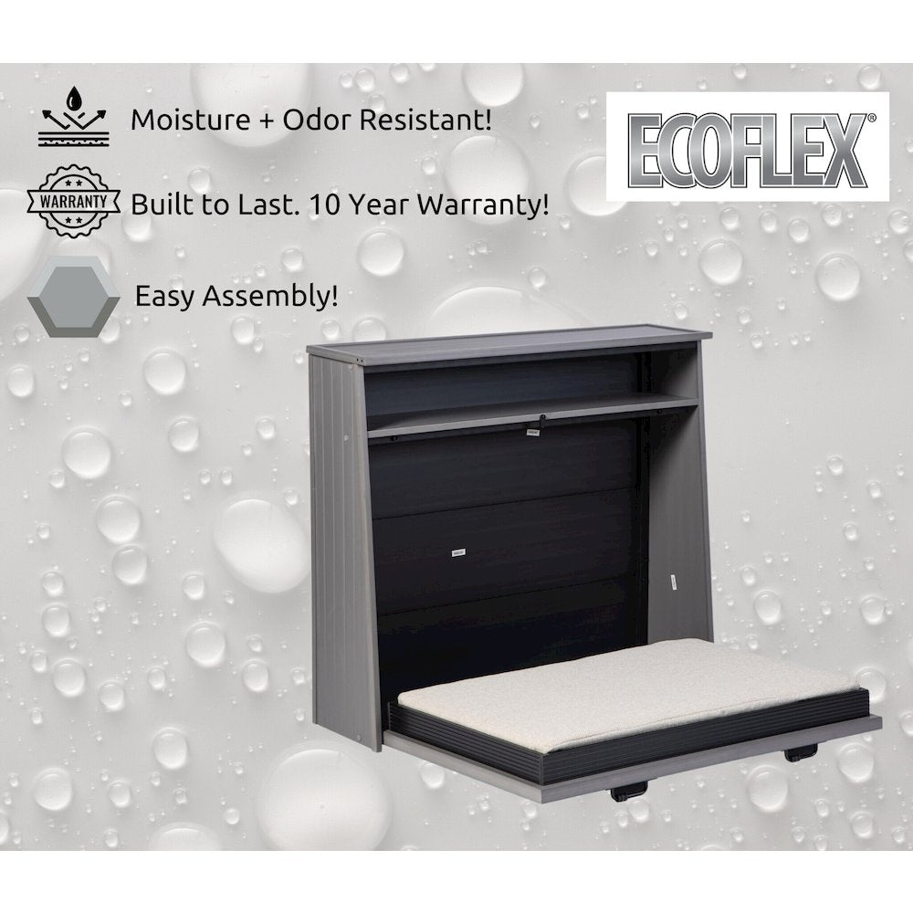 ECOFLEX X-Large Murphy Style Dog Bed in Grey Finish