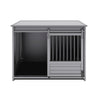 ECOFLEX Barn Door Dog Crate End Table - Gray Large