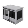 ECOFLEX Barn Door Dog Crate End Table - Gray X-Large