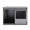 ECOFLEX Barn Door Dog Crate End Table - Gray X-Large