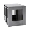 ECOFLEX Barn Door Dog Crate End Table - Gray X-Large