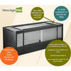 ECOFLEX 60" Mojave Reptile Lounge in Black